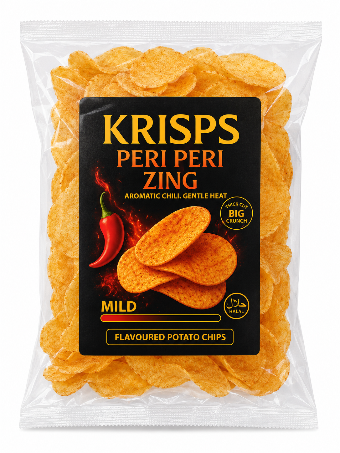 Krisps Peri Peri Zing – Spicy & Tangy Crunchy Snack