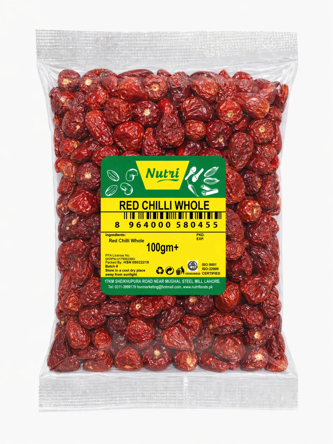 <b>Red Chilli Whole (Premium Quality Whole Red Chilies)</b>