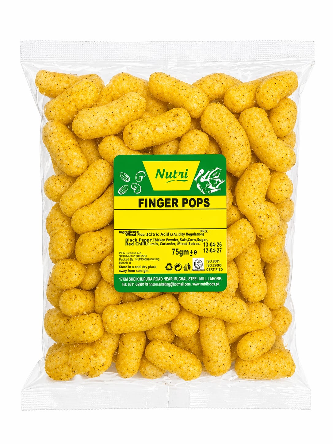 Finger Pops (Crunchy Finger-Shaped Snack Pops)