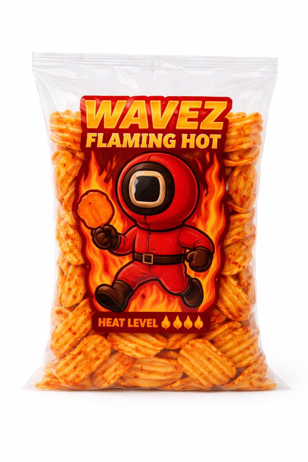 Wavez Flaming Hot – Ultra Spicy Crunchy Chips