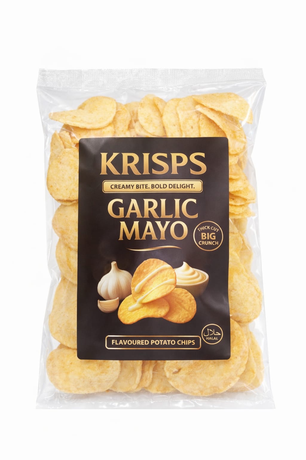 Krisps Garlic Mayo – Creamy & Savory Crunchy Snack