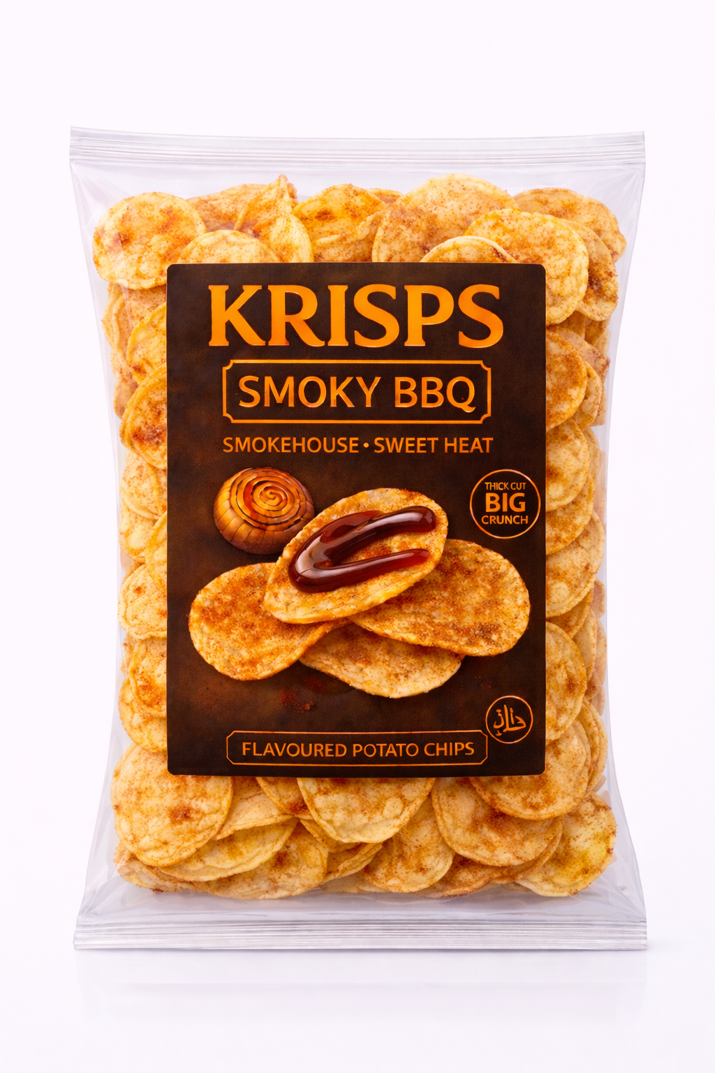 Krisps Smoky BBQ – Smoky & Savory Crunchy Snack