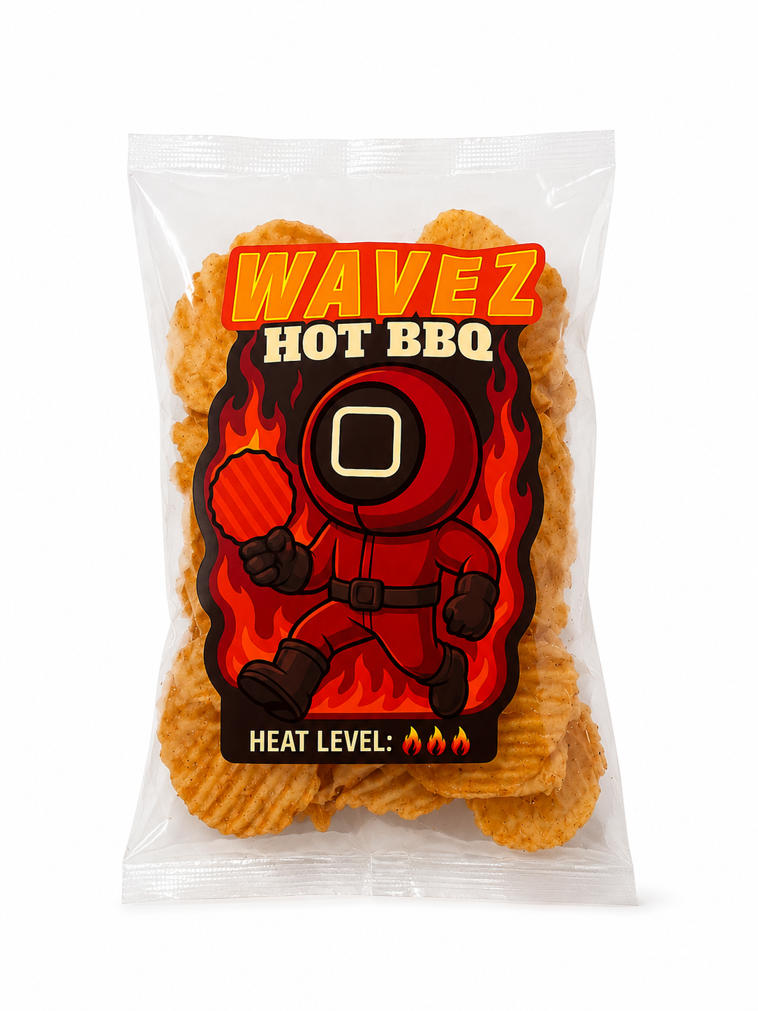 Wavez Hot BBQ – Bold Smoky Flavor Crinkle Chips