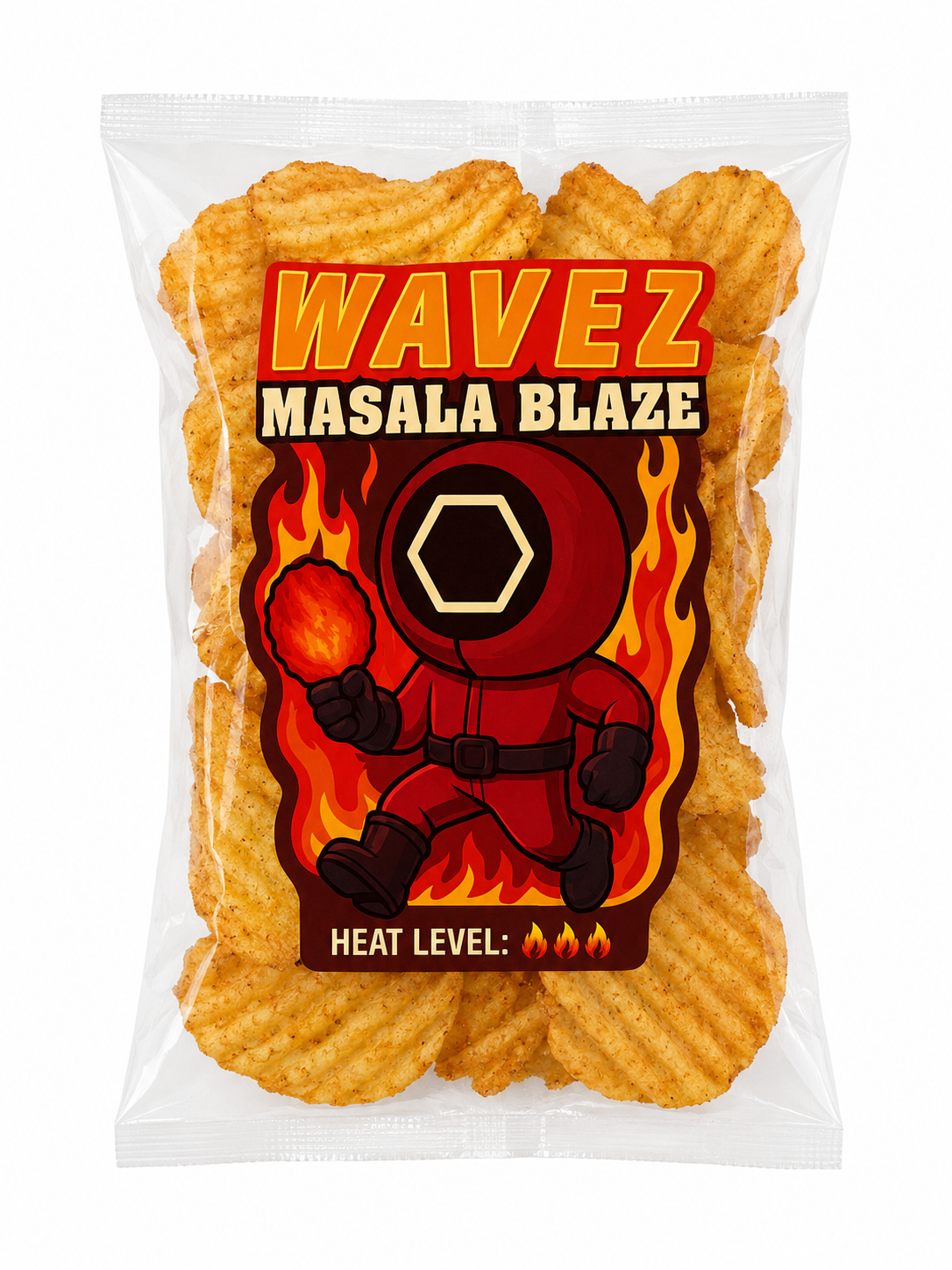 Wavez Masala Blaze – Fiery Spicy Crunch Chips
